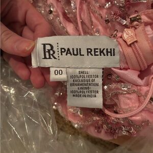 PAUL REKHI Pink Prom Dress